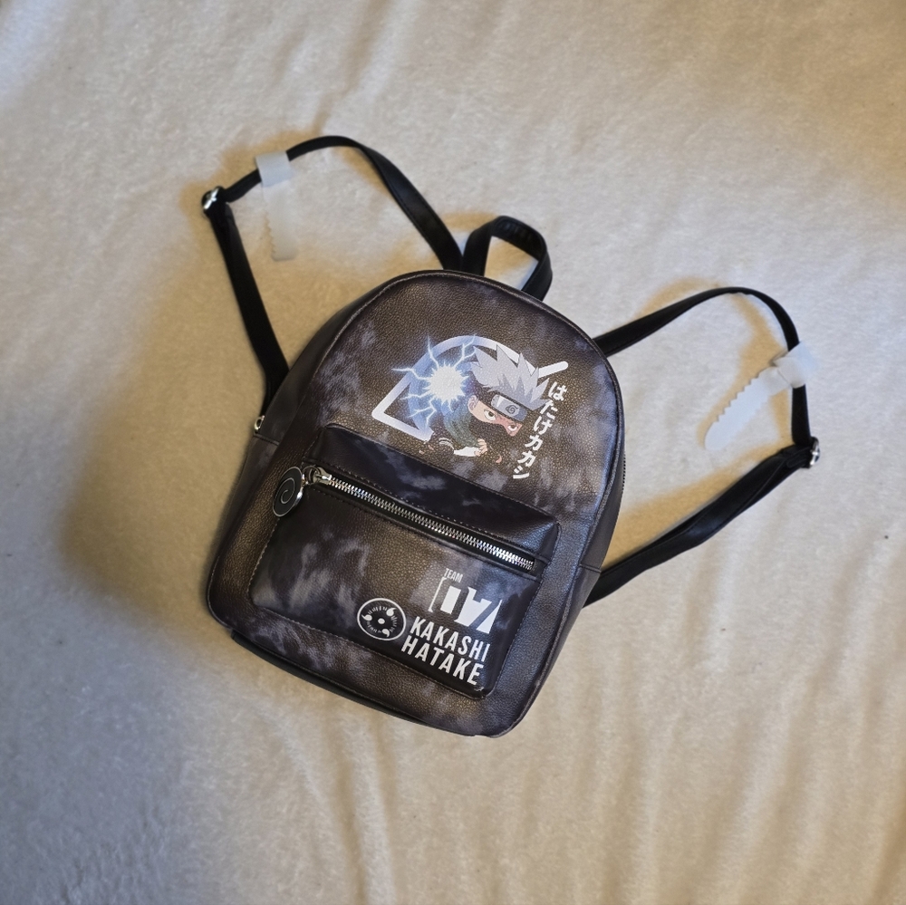 Naruto Shippuden Kakashi Hatake Chibi Mini Backpack Bioworld New With Tags